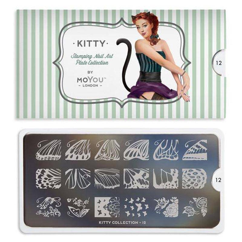 Kitty 12 ✦ Nail Stamping Plate - MoYou London
