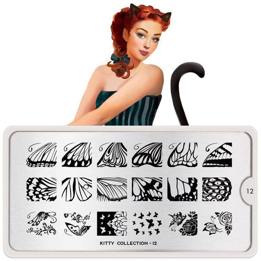 Kitty 12 ✦ Nail Stamping Plate - MoYou London