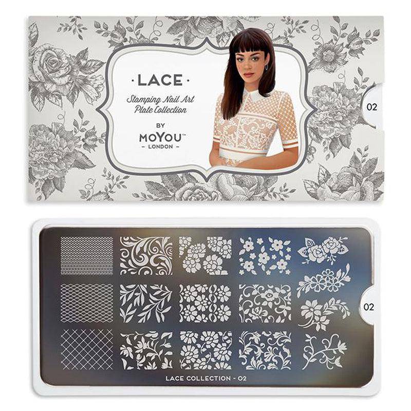 Lace 02 ✦ Nail Stamping Plate - MoYou London