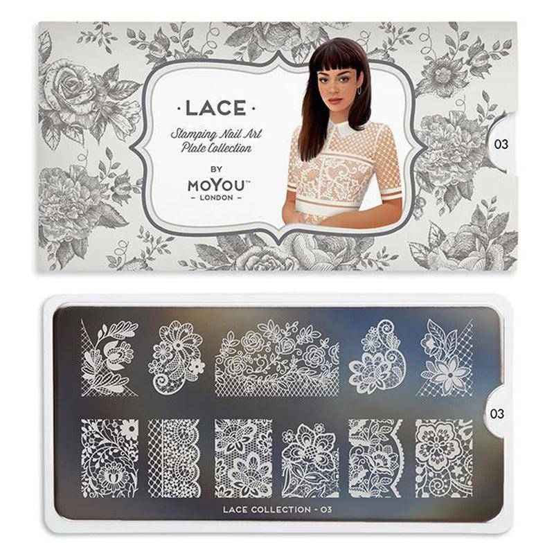 Lace 03 ✦ Nail Stamping Plate - MoYou London