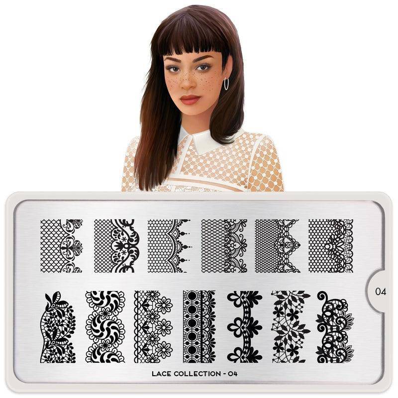 Lace 04 ✦ Nail Stamping Plate - MoYou London
