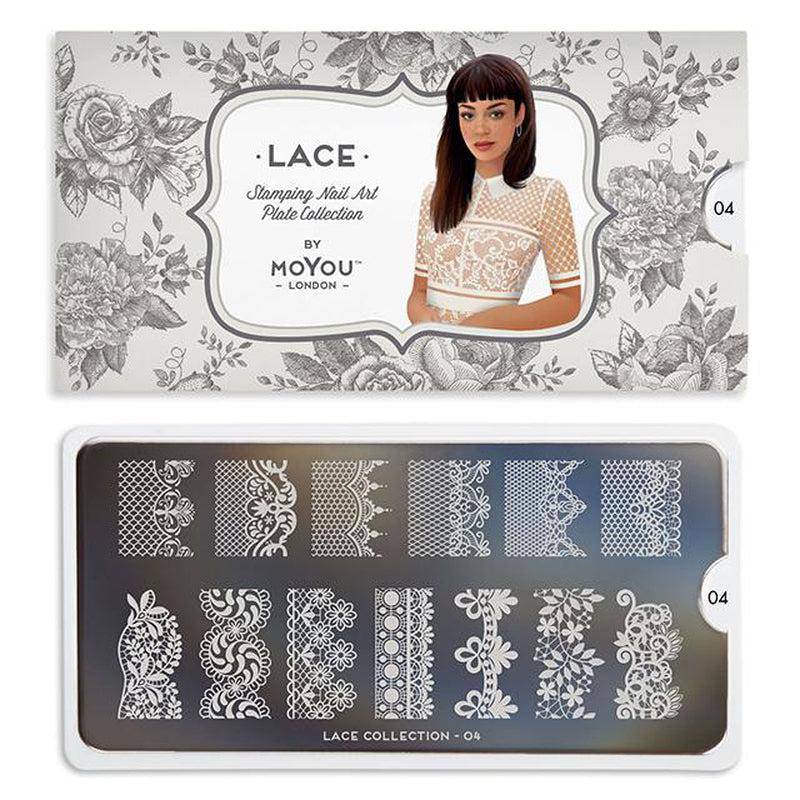 Lace 04 ✦ Nail Stamping Plate - MoYou London