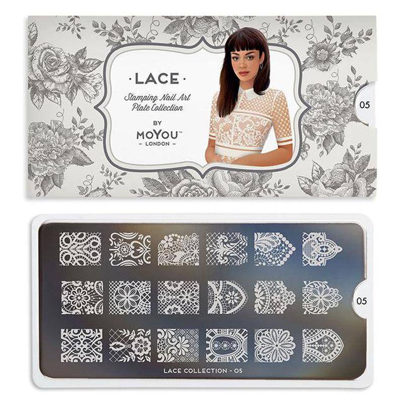 Lace 05 ✦ Nail Stamping Plate - MoYou London