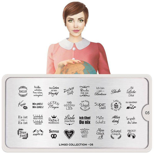 Lingo 05 ✦ Nail Stamping Plate - MoYou London