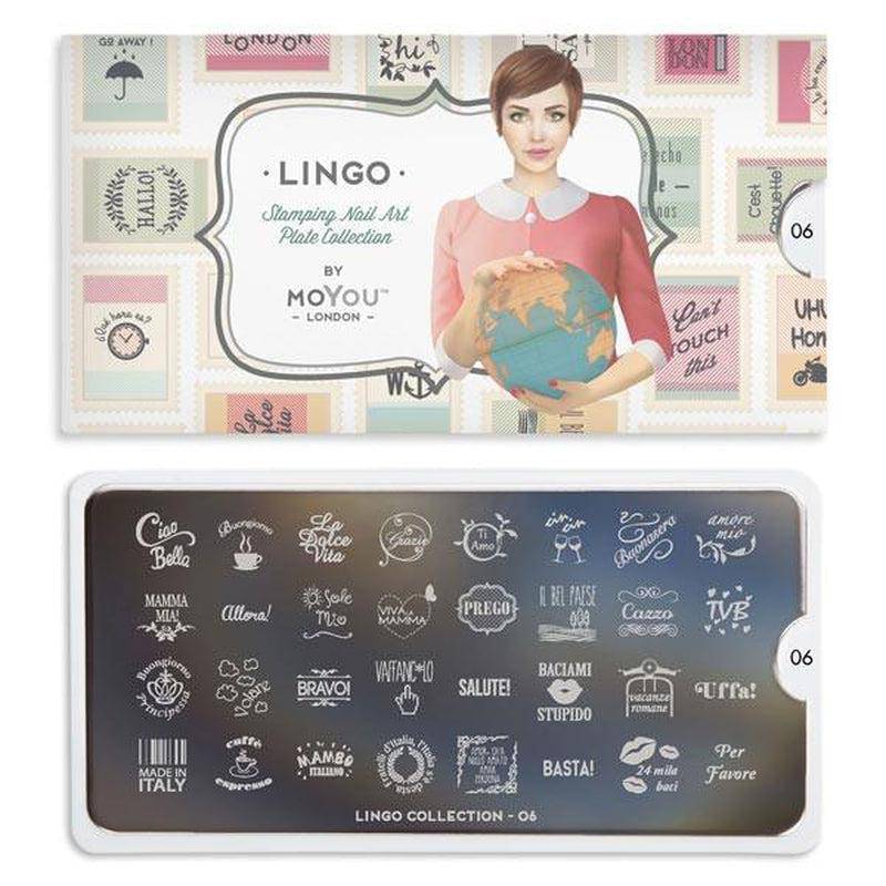 Lingo 06 ✦ Nail Stamping Plate - MoYou London