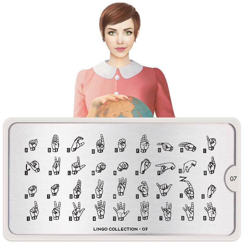 Lingo 07 ✦ Nail Stamping Plate - MoYou London