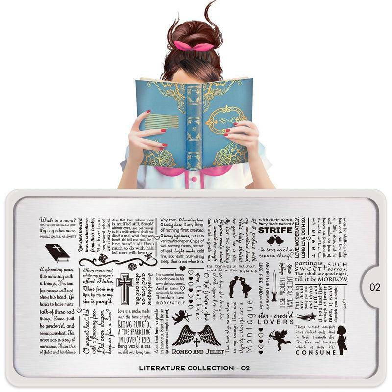 Literature 02 ✦ Nail Stamping Plate - MoYou London