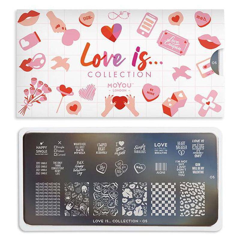 Love is... 05 ✦ Nail Stamping Plate - MoYou London