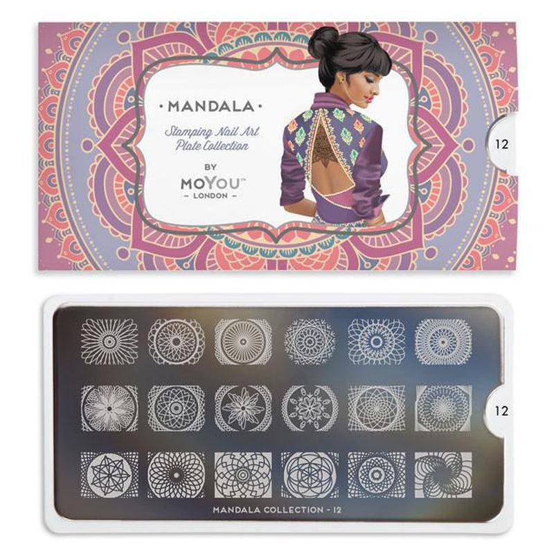 Mandala 12 ✦ Nail Stamping Plate - MoYou London