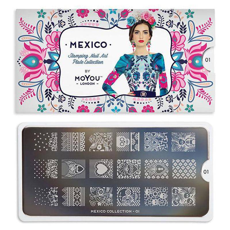 Mexico 01 ✦ Nail Stamping Plate - MoYou London