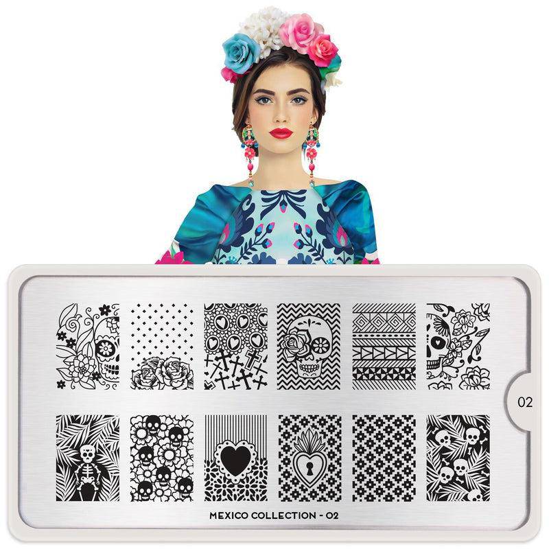 Mexico 02 ✦ Nail Stamping Plate - MoYou London
