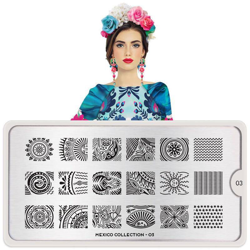 Mexico 03 ✦ Nail Stamping Plate - MoYou London