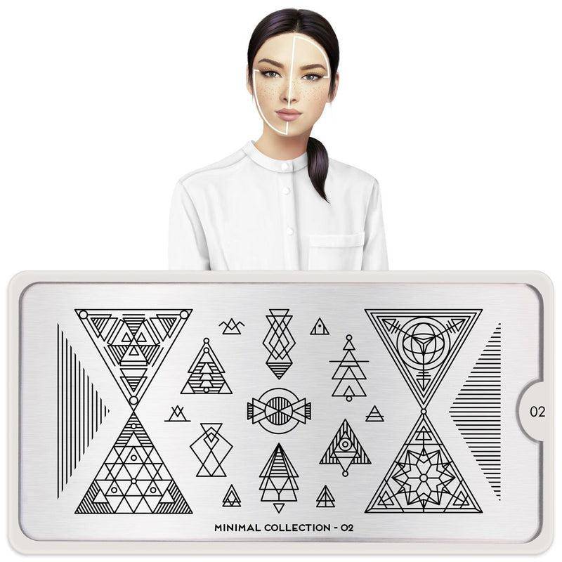 Minimal 02 ⦠Nail Stamping Plate - MoYou London