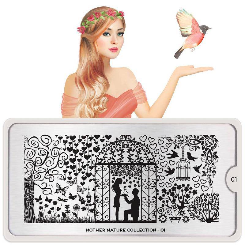 Mother Nature 01 ✦ Nail Stamping Plate - MoYou London