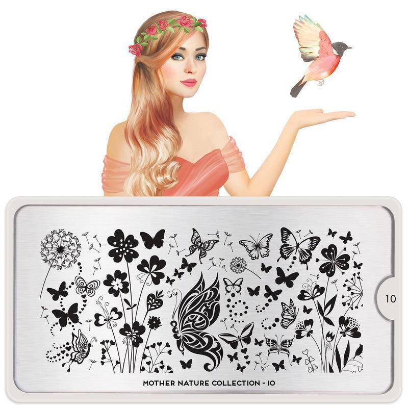 Mother Nature 10 ✦ Nail Stamping Plate - MoYou London
