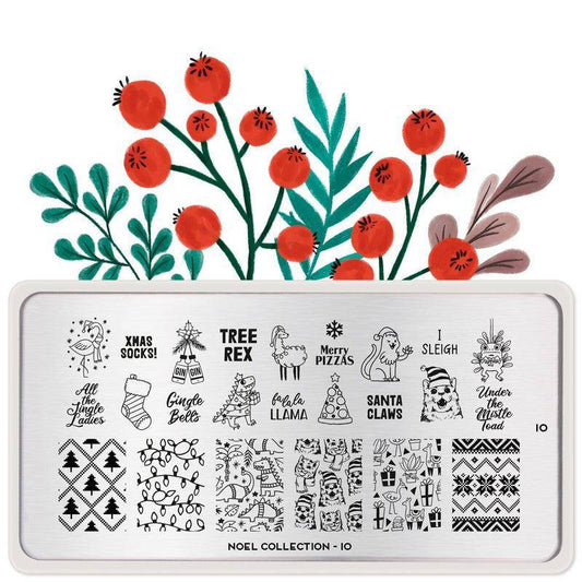 Noel 10 ✦ Nail Stamping Plate - MoYou London