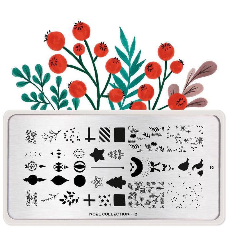 Noel 12 ⦠Nail Stamping Plate - MoYou London