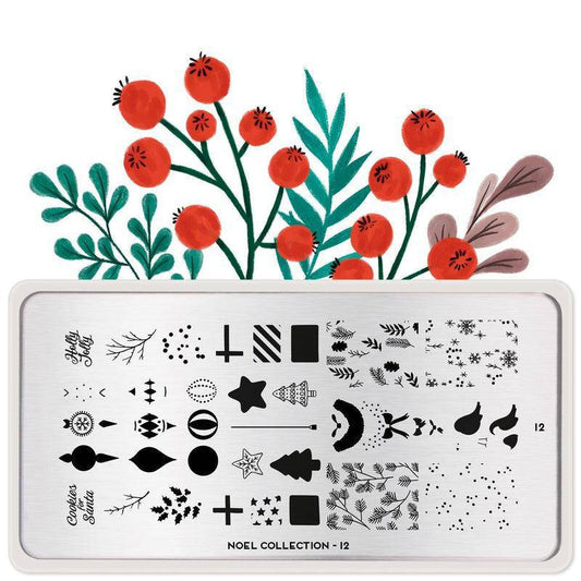 Noel 12 ✦ Nail Stamping Plate - MoYou London