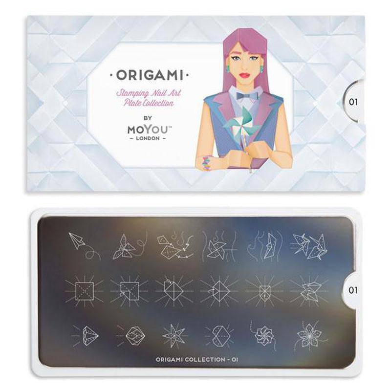 Origami 01 ✦ Nail Stamping Plate - MoYou London