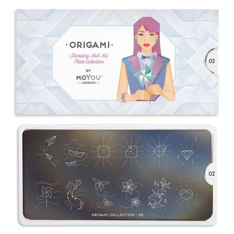 Origami 02 ✦ Nail Stamping Plate - MoYou London