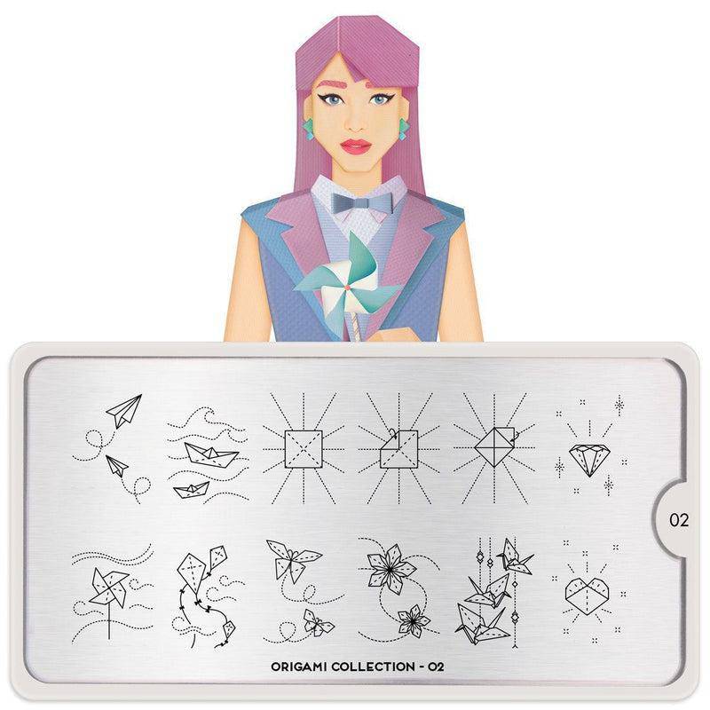Origami 02 ✦ Nail Stamping Plate - MoYou London