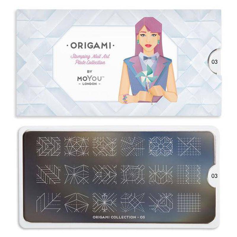 Origami 03 ✦ Nail Stamping Plate - MoYou London