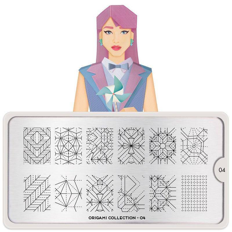 Origami 04 ✦ Nail Stamping Plate - MoYou London