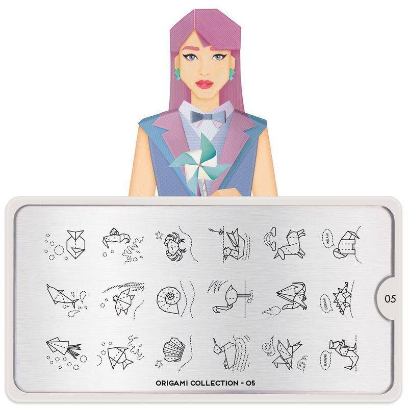 Origami 05 ✦ Nail Stamping Plate - MoYou London