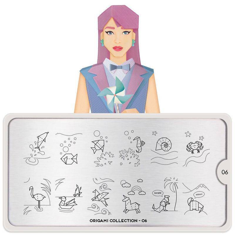Origami 06 ✦ Nail Stamping Plate - MoYou London