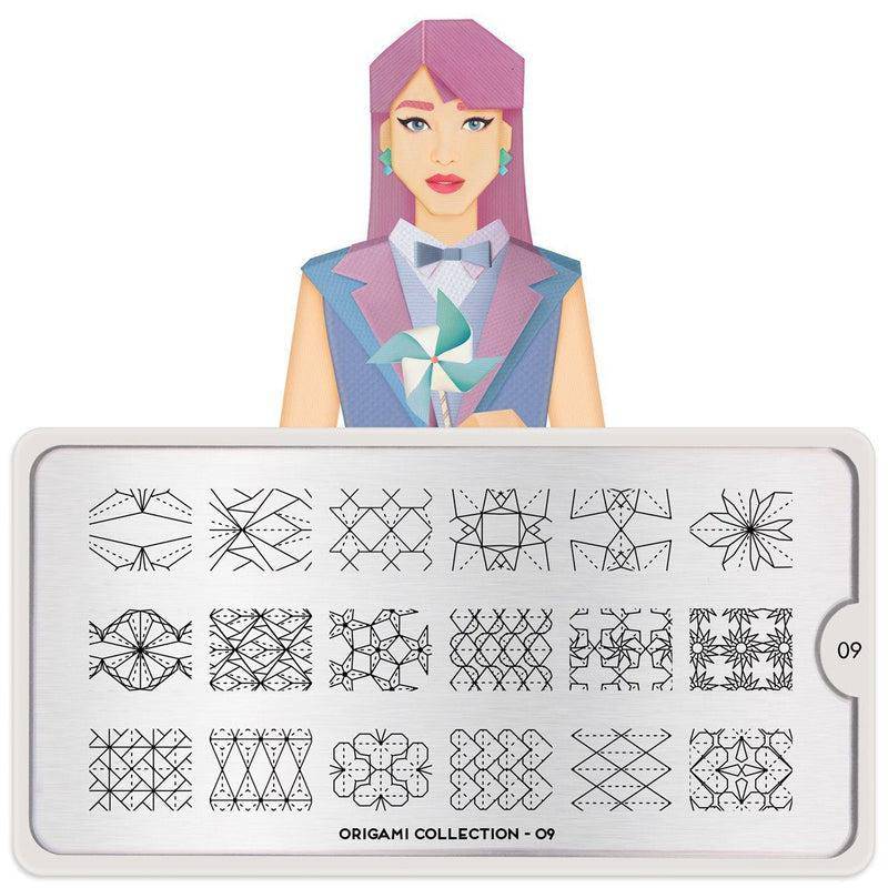 Origami 09 ✦ Nail Stamping Plate - MoYou London