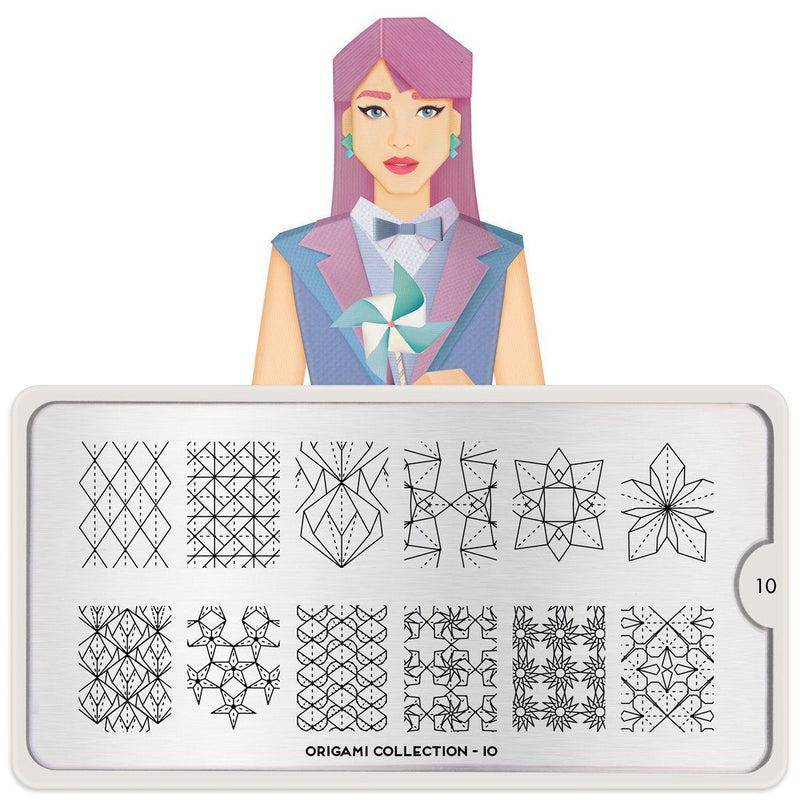 Origami 10 ✦ Nail Stamping Plate - MoYou London