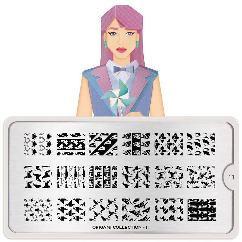 Origami 11 ✦ Nail Stamping Plate - MoYou London