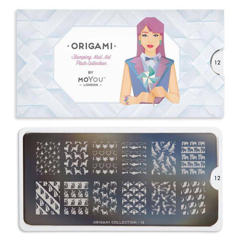 Origami 12 ✦ Nail Stamping Plate - MoYou London