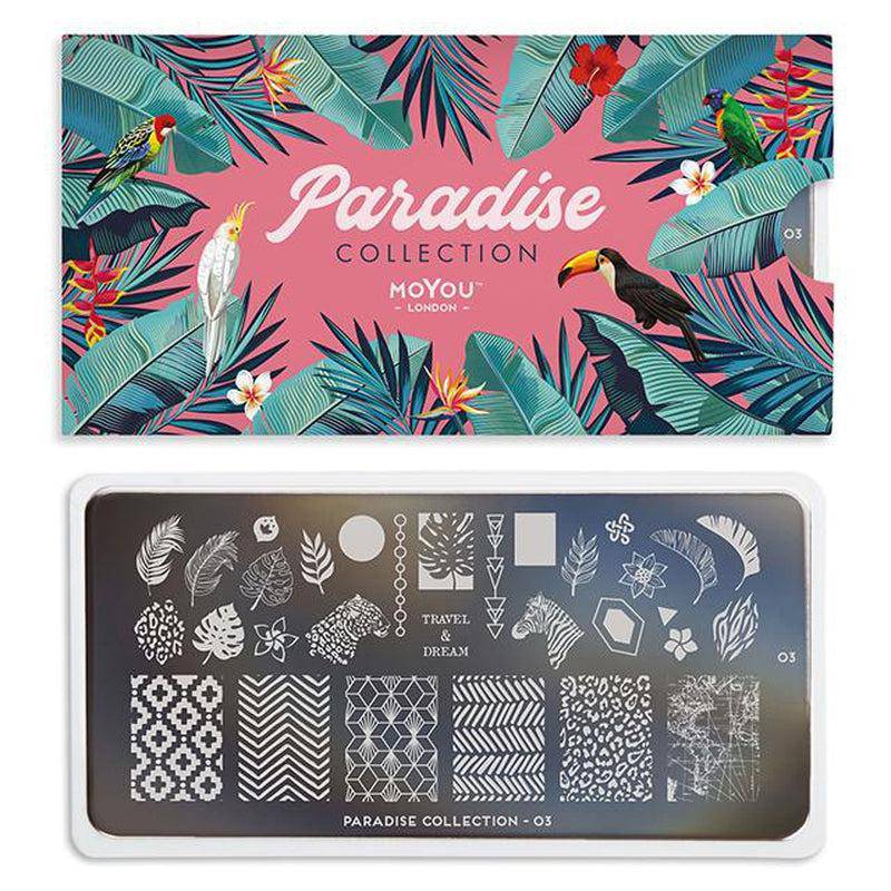 Paradise 03 ✦ Nail Stamping Plate - MoYou London
