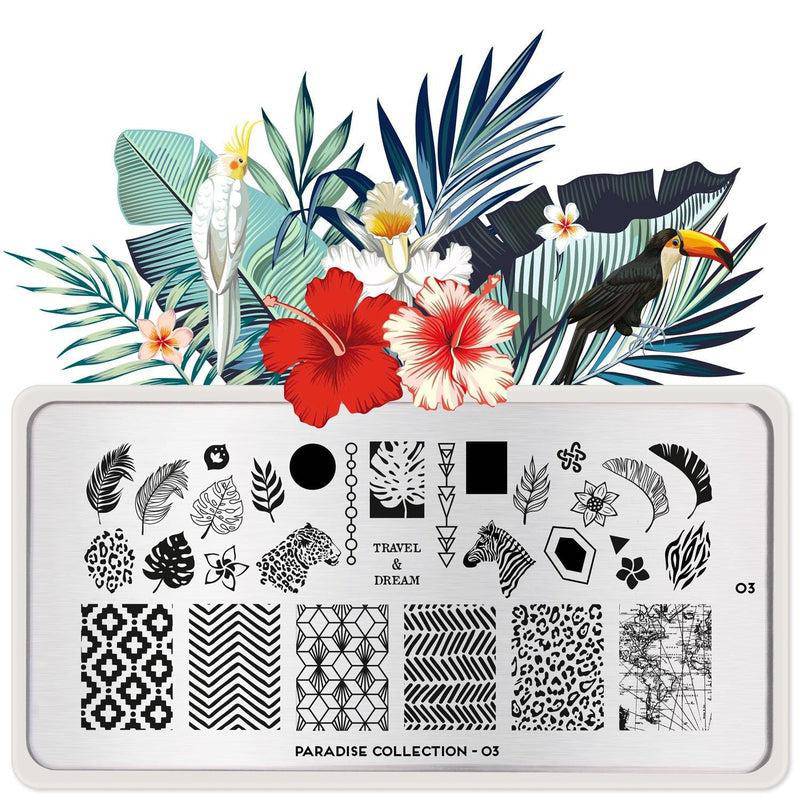 Paradise 03 ✦ Nail Stamping Plate - MoYou London