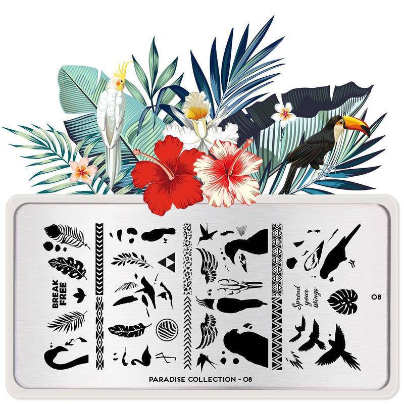 Paradise 08 ✦ Nail Stamping Plate - MoYou London