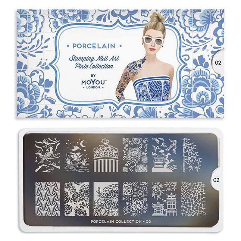 Porcelain 02 ⦠Nail Stamping Plate - MoYou London