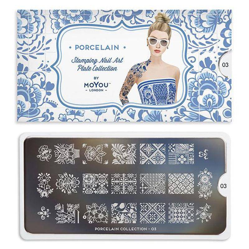 Porcelain 03 ✦ Nail Stamping Plate - MoYou London