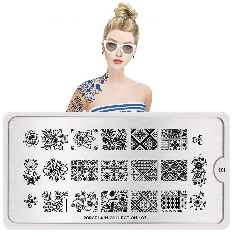 Porcelain 03 ✦ Nail Stamping Plate - MoYou London