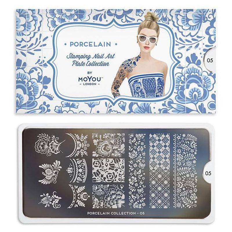 Porcelain 05 ✦ Nail Stamping Plate - MoYou London