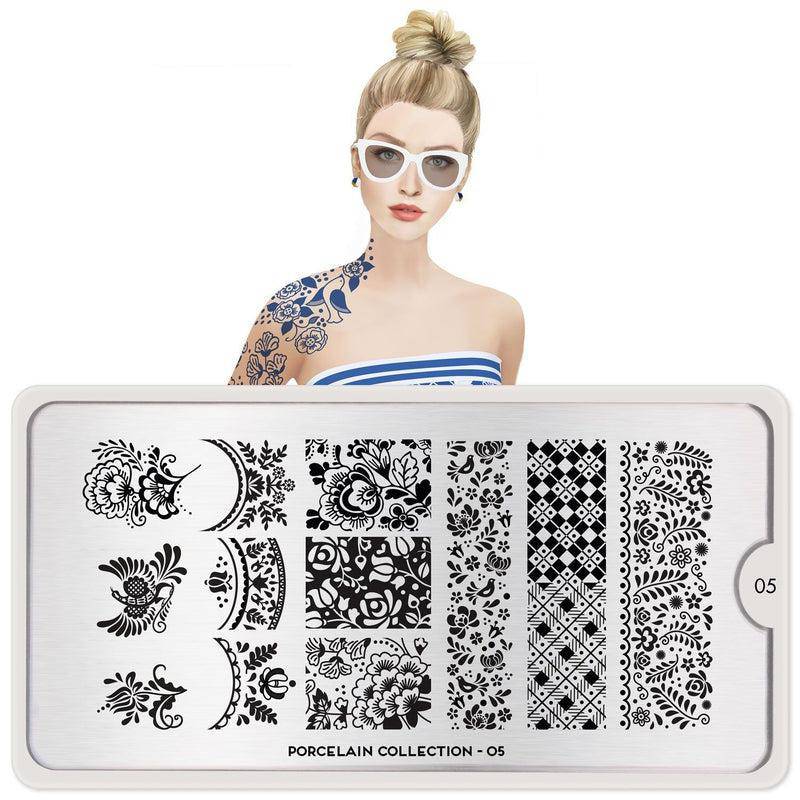 Porcelain 05 ✦ Nail Stamping Plate - MoYou London