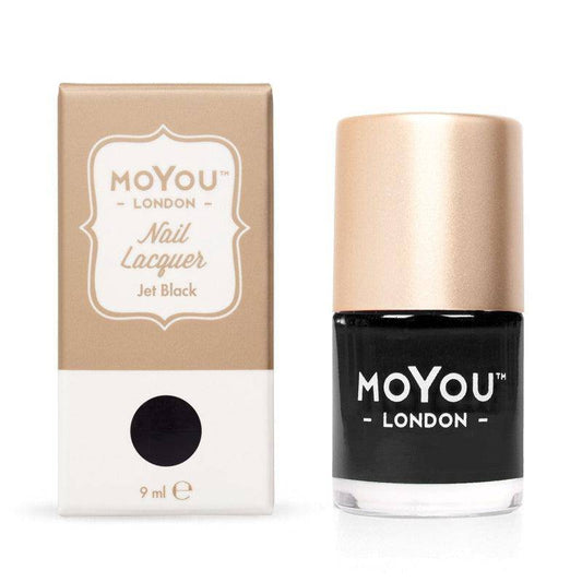 Premium Nail Polish - Jet Black - MoYou London