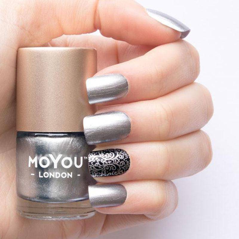 Premium Nail Polish - Silver Dust - MoYou London