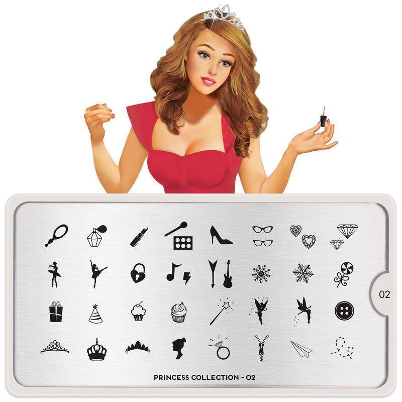 Princess 02 ✦ Nail Stamping Plate - MoYou London