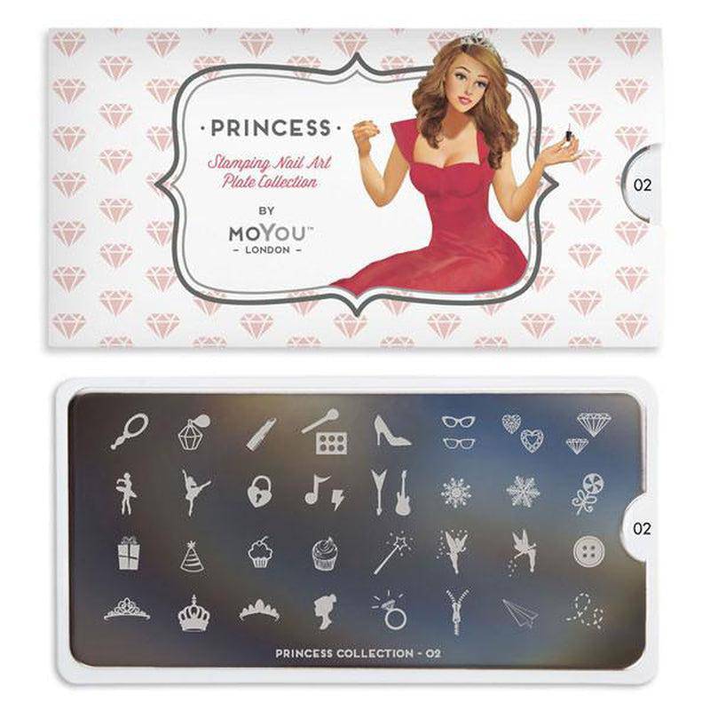 Princess 02 ✦ Nail Stamping Plate - MoYou London