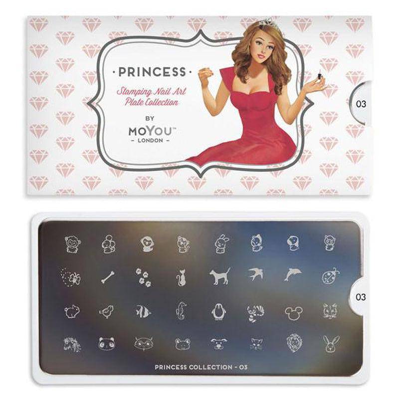 Princess 03 ⦠Nail Stamping Plate - MoYou London