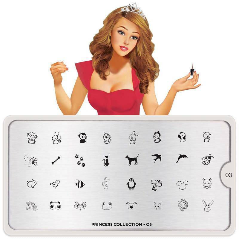 Princess 03 ⦠Nail Stamping Plate - MoYou London