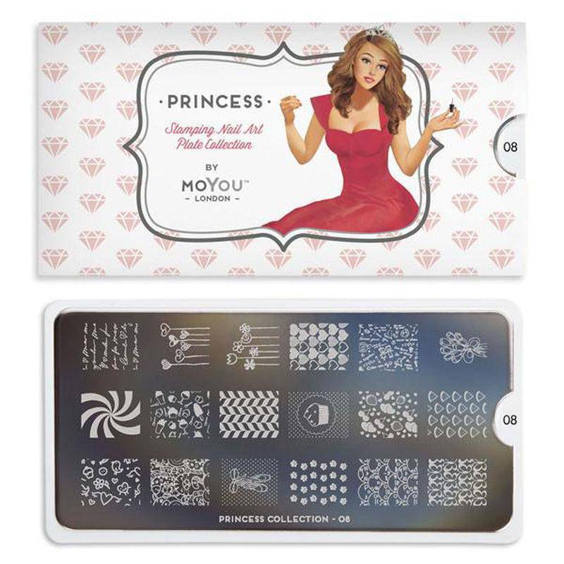 Princess 08 ⦠Nail Stamping Plate - MoYou London