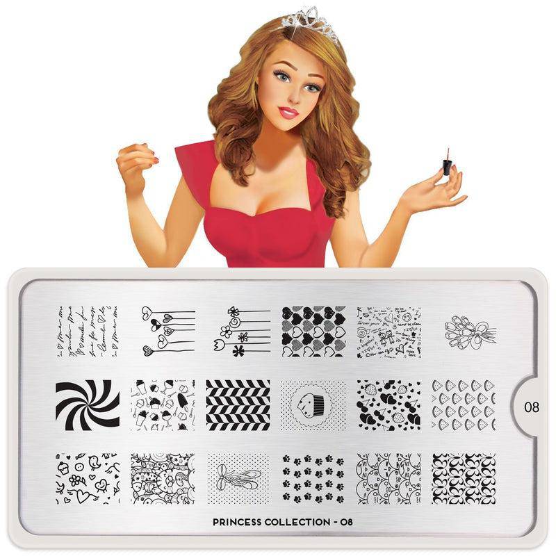 Princess 08 ⦠Nail Stamping Plate - MoYou London