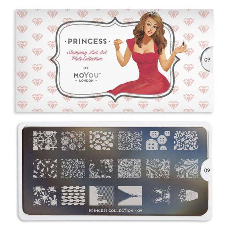 Princess 09 ⦠Nail Stamping Plate - MoYou London